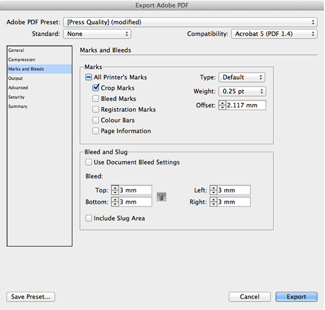 export screenshot